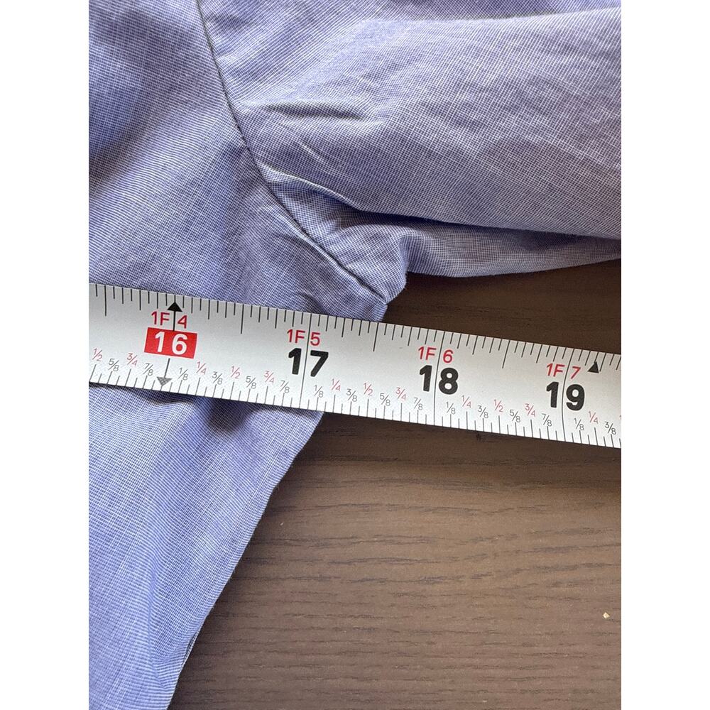 J Crew Tie-Waist Shirt Dress in Blue Cotton Size 6 - Picture 6 of 10